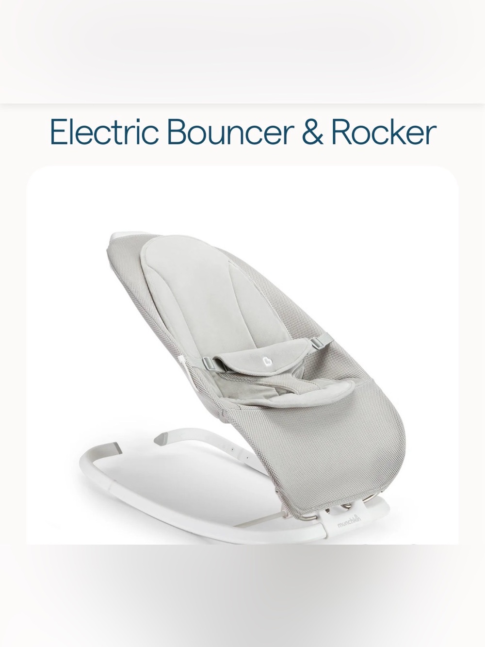NWT - Munchkin - rocker - gray